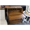 Image 3 : Mahogany Drop Front Desk - Some Scratches