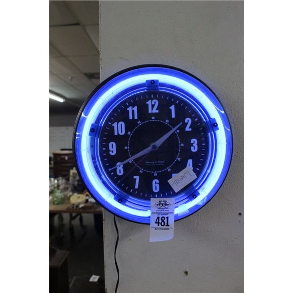 Sterling and Nobel Neon Wall Clock