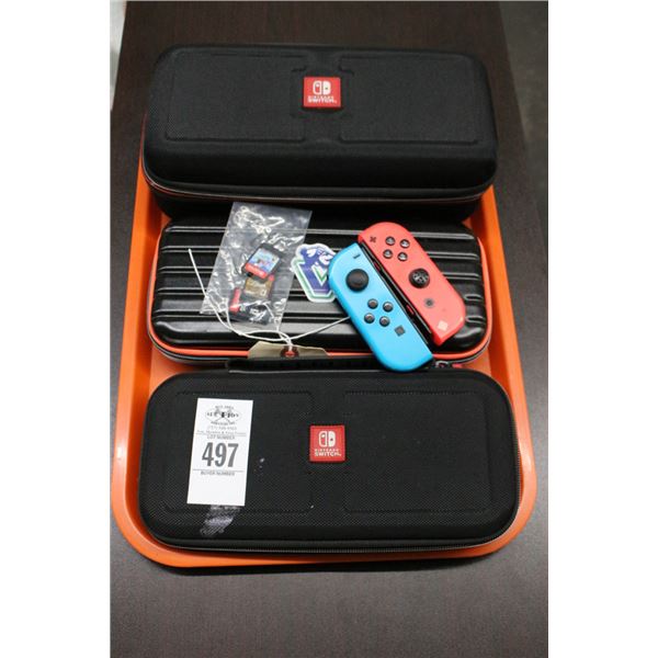 Nintendo Switch Game Cases w/Some Accessories