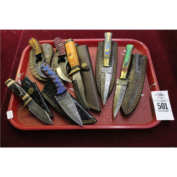 7-Custom Knife w/Sheath - 7 X $