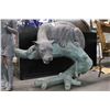 Image 1 : Bronze  40"  X  36"  Leopard On Tree Branch Statuary