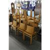 Image 2 : Light Oak Chairs - Set of 6
