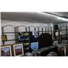 Image 1 : 18-Metal  9.5'  4 Shelf Merchandising Rack - Missing Some Glass - 18 X $