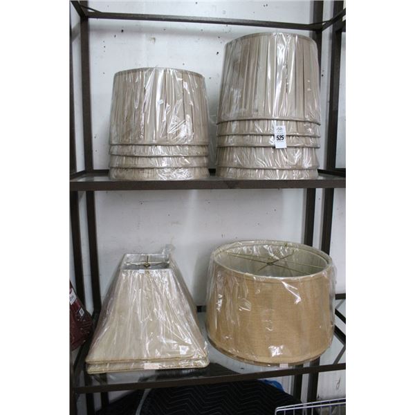 Asst. Lamp Shades - 2 Shelves