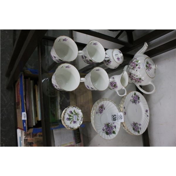 Purple Floral China