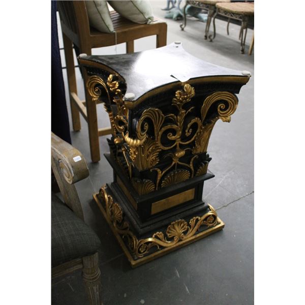 Ornate Column Pedestal - Missing Glasstop?