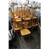 Image 1 : 19-Oak Ladderback Dining Chairs - 19 X $