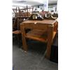 Image 2 : Thick Cut Butcher Block Table w/Undershelf