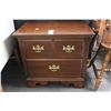 Image 1 : Mahogany Brass Trim End Table