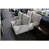 Image 1 : Grey Padded Armchairs - Set of 4