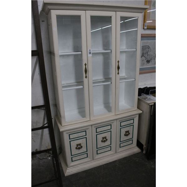 White Painted China Cabinet