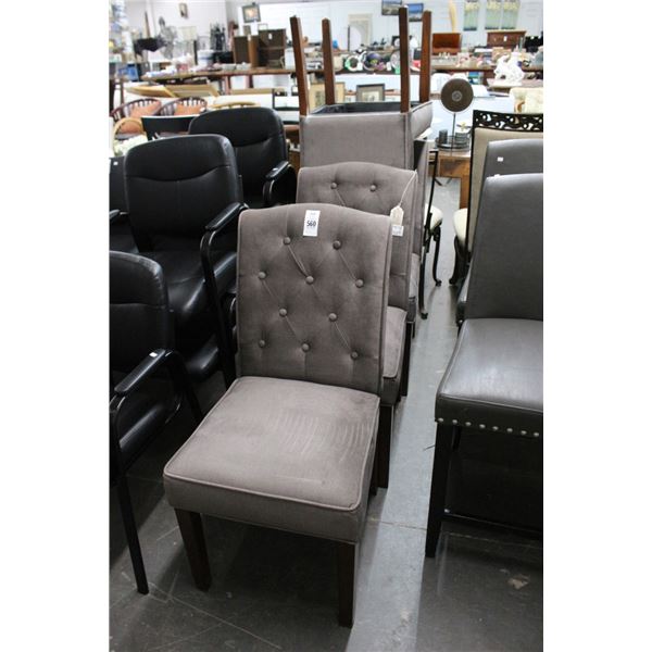 Marian Cloth Tufted Dining Chairs - Set of 4