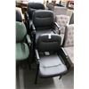 Image 2 : Black Vinyl Padded Armchairs - 5