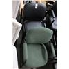 Image 2 : Black/Green Padded Office Side Chairs - 3