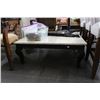 Image 1 : Black Queen Anne Marble Coffee Table