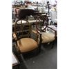 Image 2 : Mahogany w/Cloth Padded Armchairs - 2