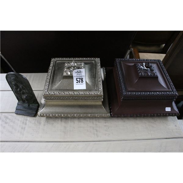 Decorator Storage Boxes 2, Cast Bookends