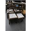 Image 2 : Antique Mahogany Ladderback Chairs - 4