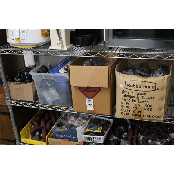 Asst. Casters, Cup Dollies - 4 Boxes