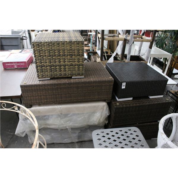 Wicker Patio Table Blocks - NEW - 7