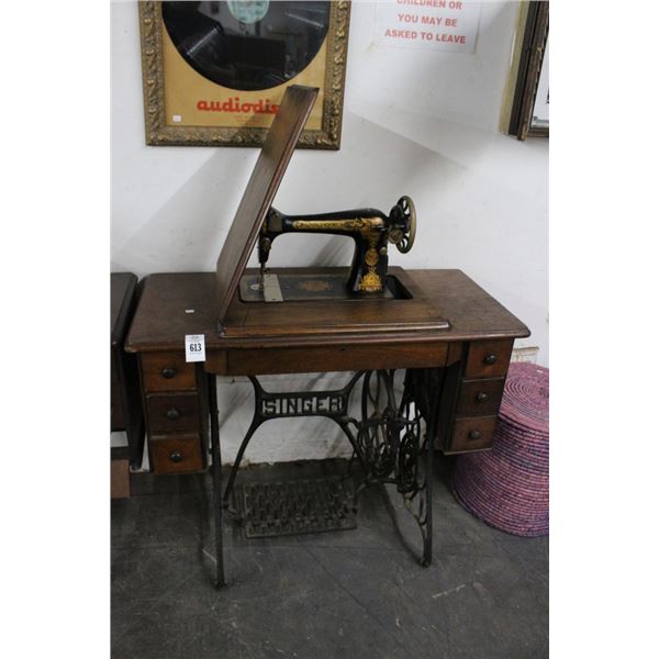 Vintage Singer Cast Base Sewing Machine Worktable