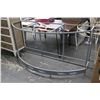 Image 1 : Metal Dolphin Motif Patio Hall Table - Missing Glass