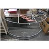 Image 3 : Metal Dolphin Motif Patio Hall Table - Missing Glass