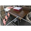Image 4 : Live Edge Cut Large Metal Base Dining Table