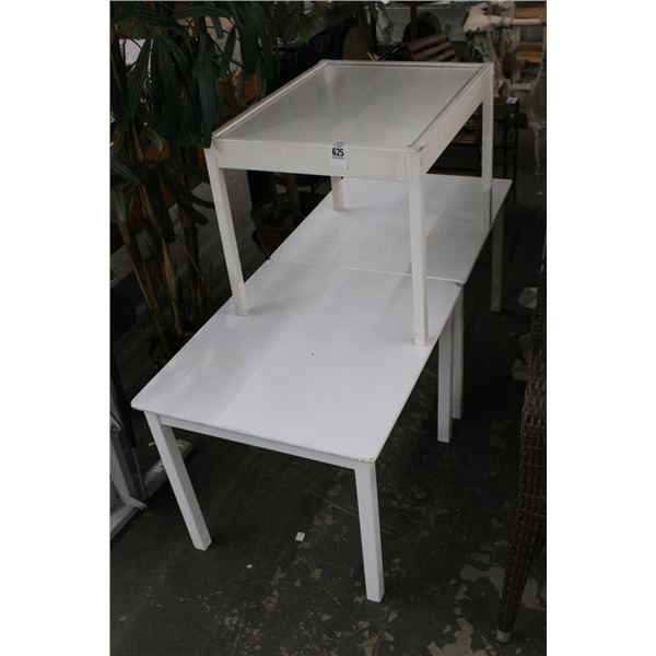 Short White Worktables - 3
