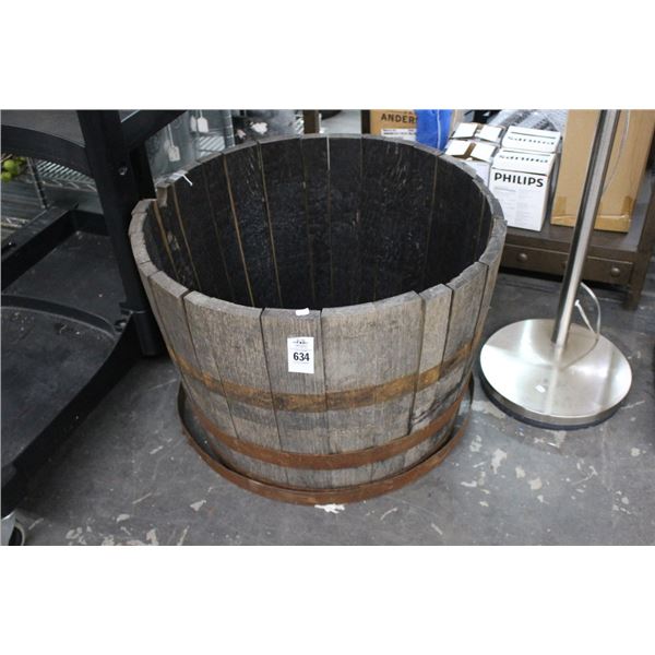 Whiskey Barrel Planter