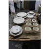 Image 2 : Lenox Grey Floral Trim China