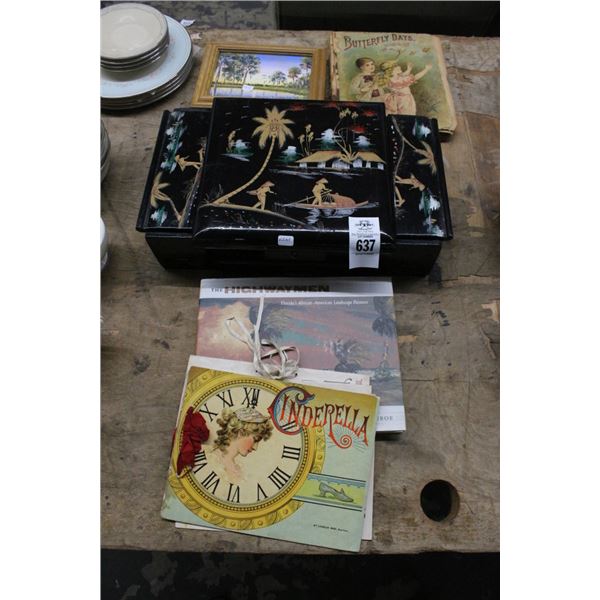 Oriental Vanity Box, Highway Man/Butterfly Books, Wall Art