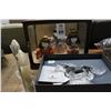 Image 2 : Alabaster Horse Bookends, Waterford Crystal Horse, Oriental Shadowbox Figurine