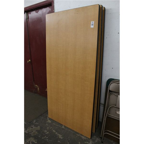 Folding Rolling Banquet Tables - 3