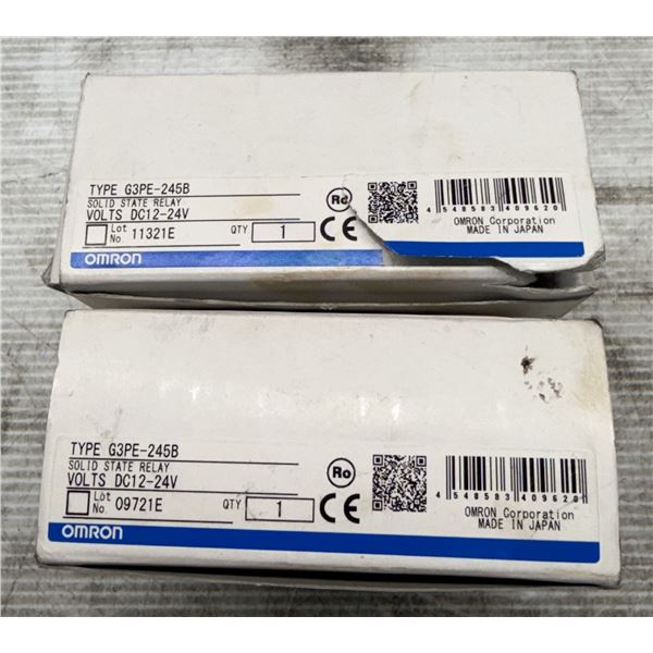 (2) Omron #G3PE-245B Solid State Relays
