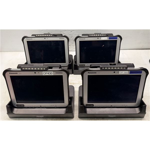 (4) Panasonic #FZ-G1 Touch Pads w/#FZ-VEBG11 Cradle Stations