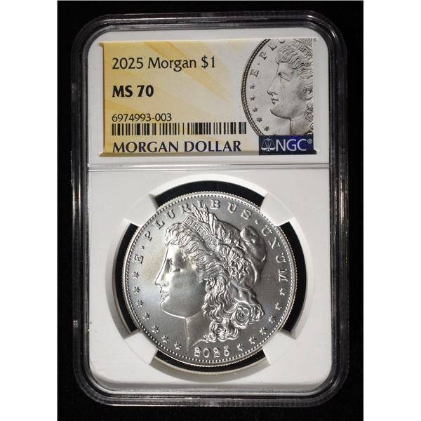2025 MORGAN DOLLAR NGC MS70