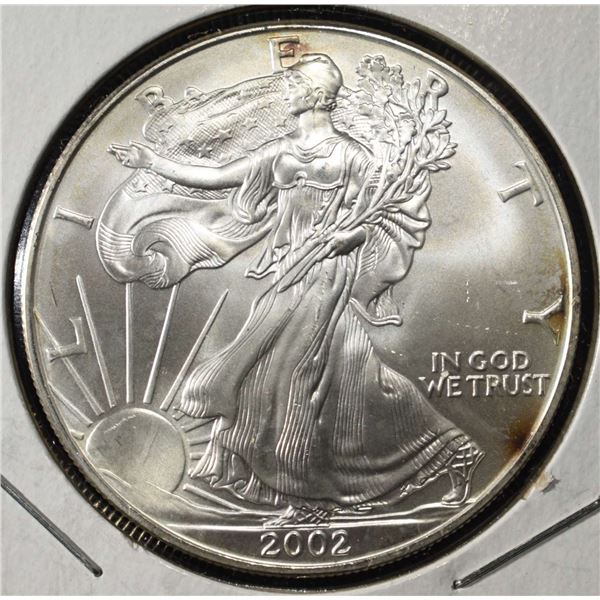 2002 AMERICAN SILVER EAGLE