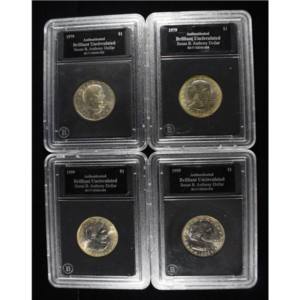 (2) 1979 & (2) 1999 SBA DOLLARS BU