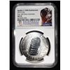 Image 1 : 2019-P COMMEM $1 APOLLO 11 0.999 SILVER NGC MS70