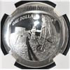 Image 3 : 2019-P COMMEM $1 APOLLO 11 0.999 SILVER NGC MS70