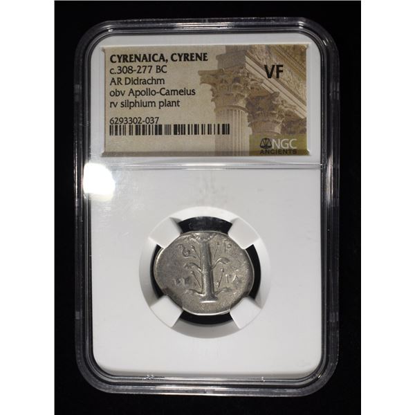 c.308-277 BC AR DIDRACHM  NGC VF
