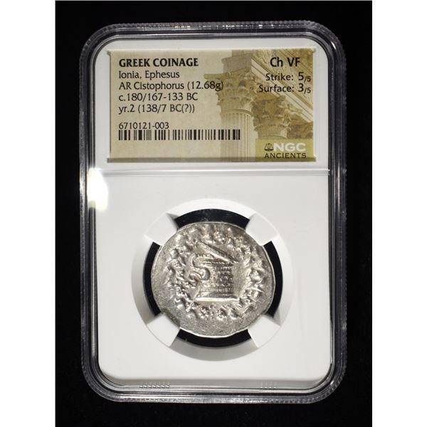 180/167-133 BC IONIA, EPHESUS NGC CH VF