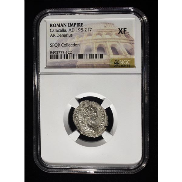 CARACALLA, AD 198-217 NGC XF