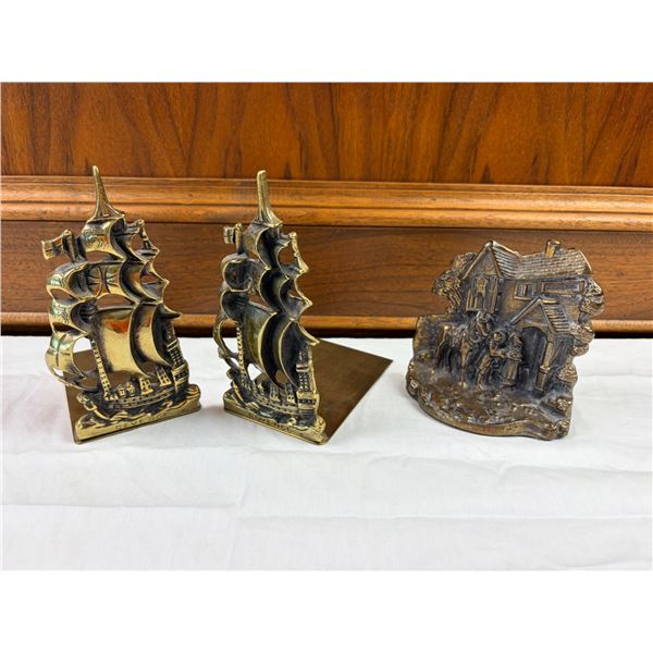 Brass Bookends