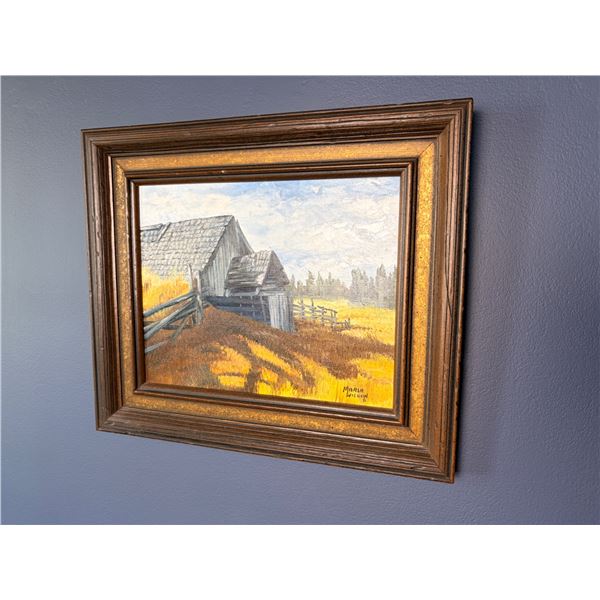 Original Barn Painting by Marla Wilson