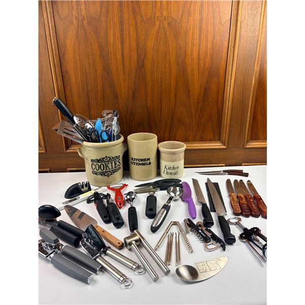 Assortment of Kitchen Utensils