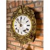Image 2 : Brass and Enamel Farm Clock