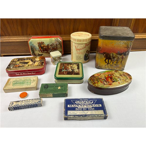 Vintage Tins and Boxes