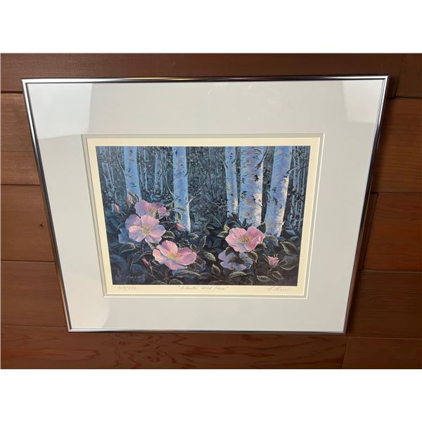 "Alberta Wild Rose" Print by E. Baer